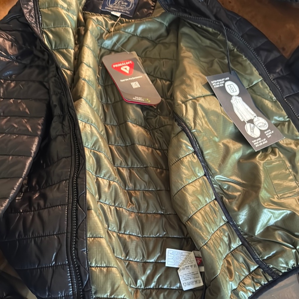 Men's Black and Olive Jacket